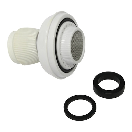 Plumb Pak Male:5/16"-27; Female: 55/64"-27 Thread Size, White, Plastic PP800-5